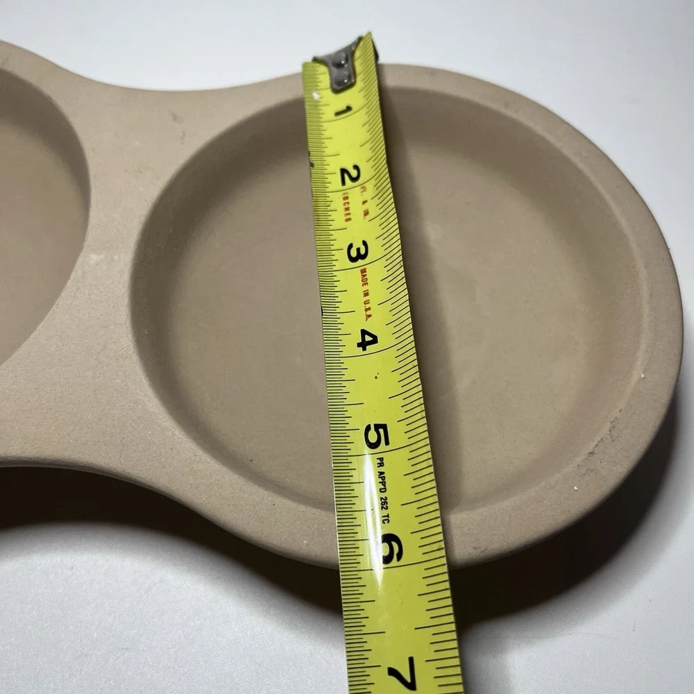Pampered Chef Stoneware Microwave Double‎ Egg Cooker